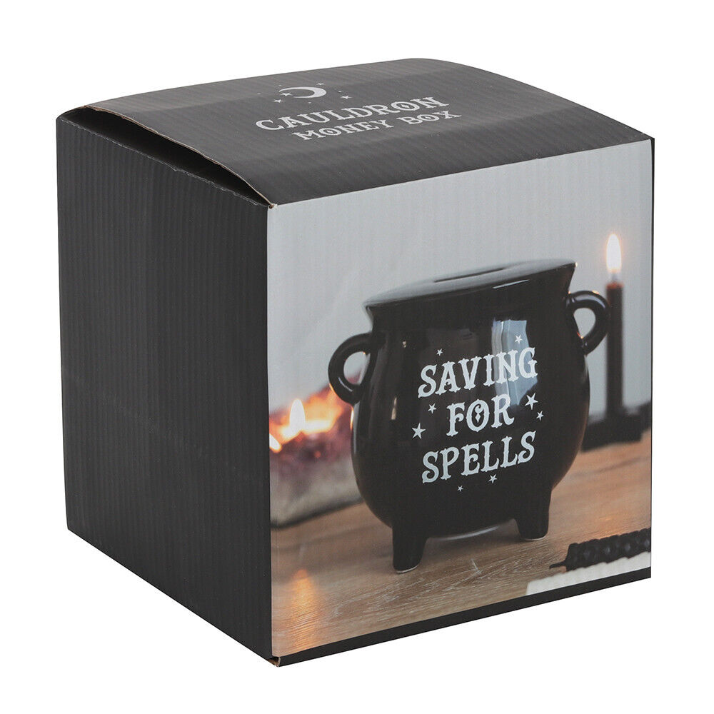 Beautiful Cauldron Ceramic Money Box Ornament Wicca