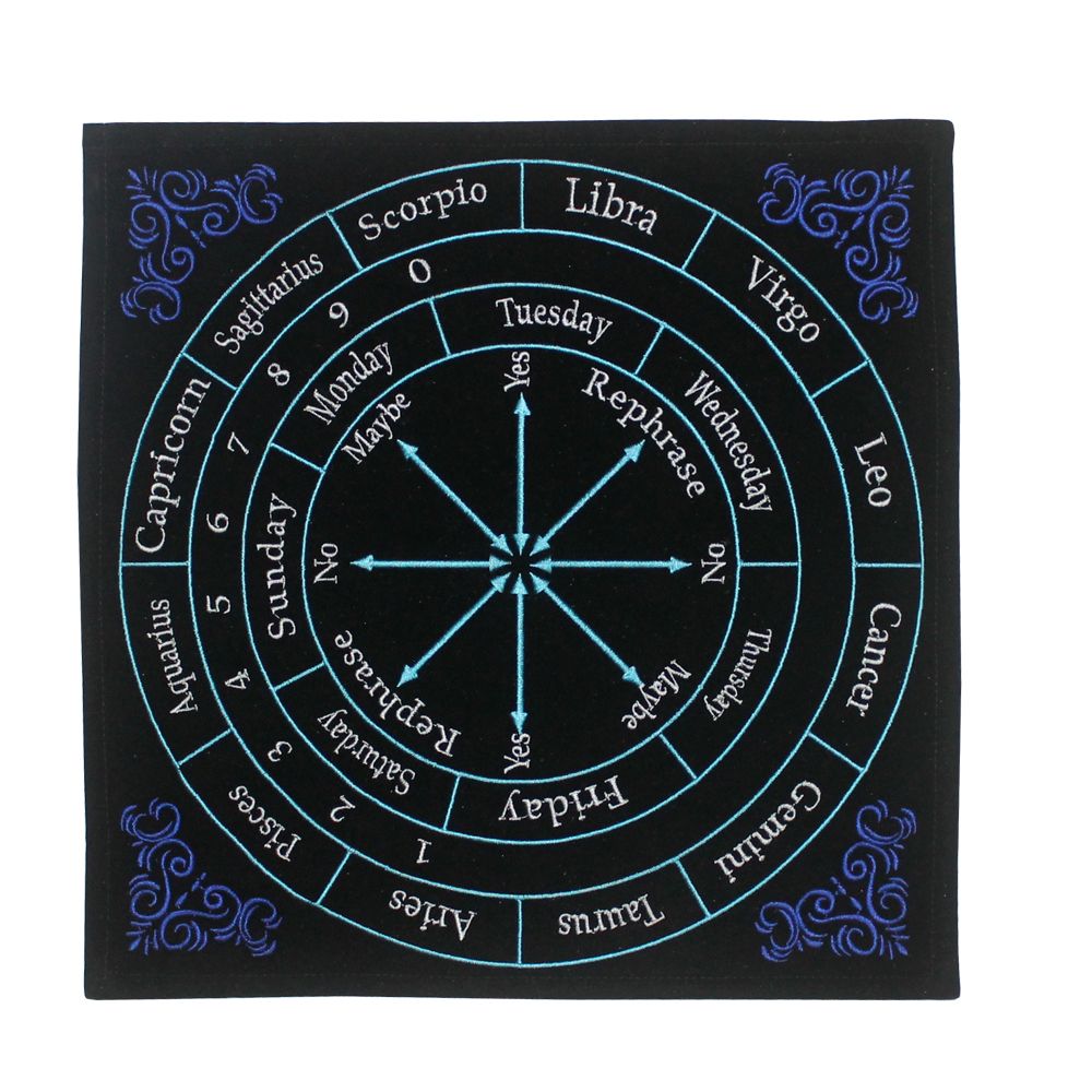 Astrology Embroidery Pendulum Mat Board Altar Cloth Squared