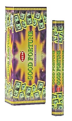 6 x Good Fortune Incense Sticks 120 sticks
