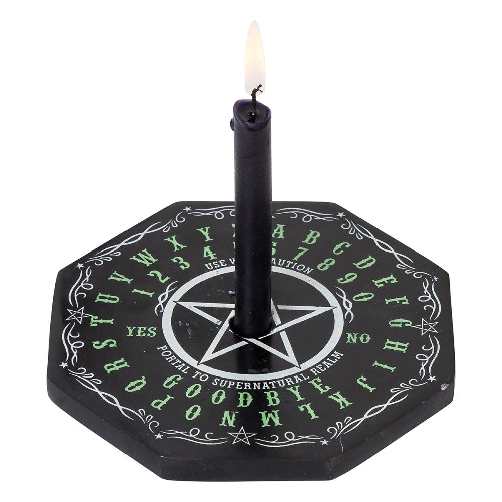 Pentacle Ouija Soapstone Candle Holder
