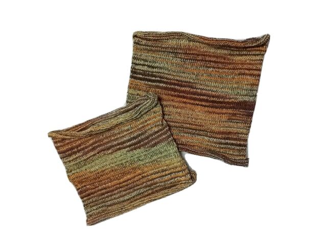 Yellow brown Nepalese Bandanna Dreadlocks Socks