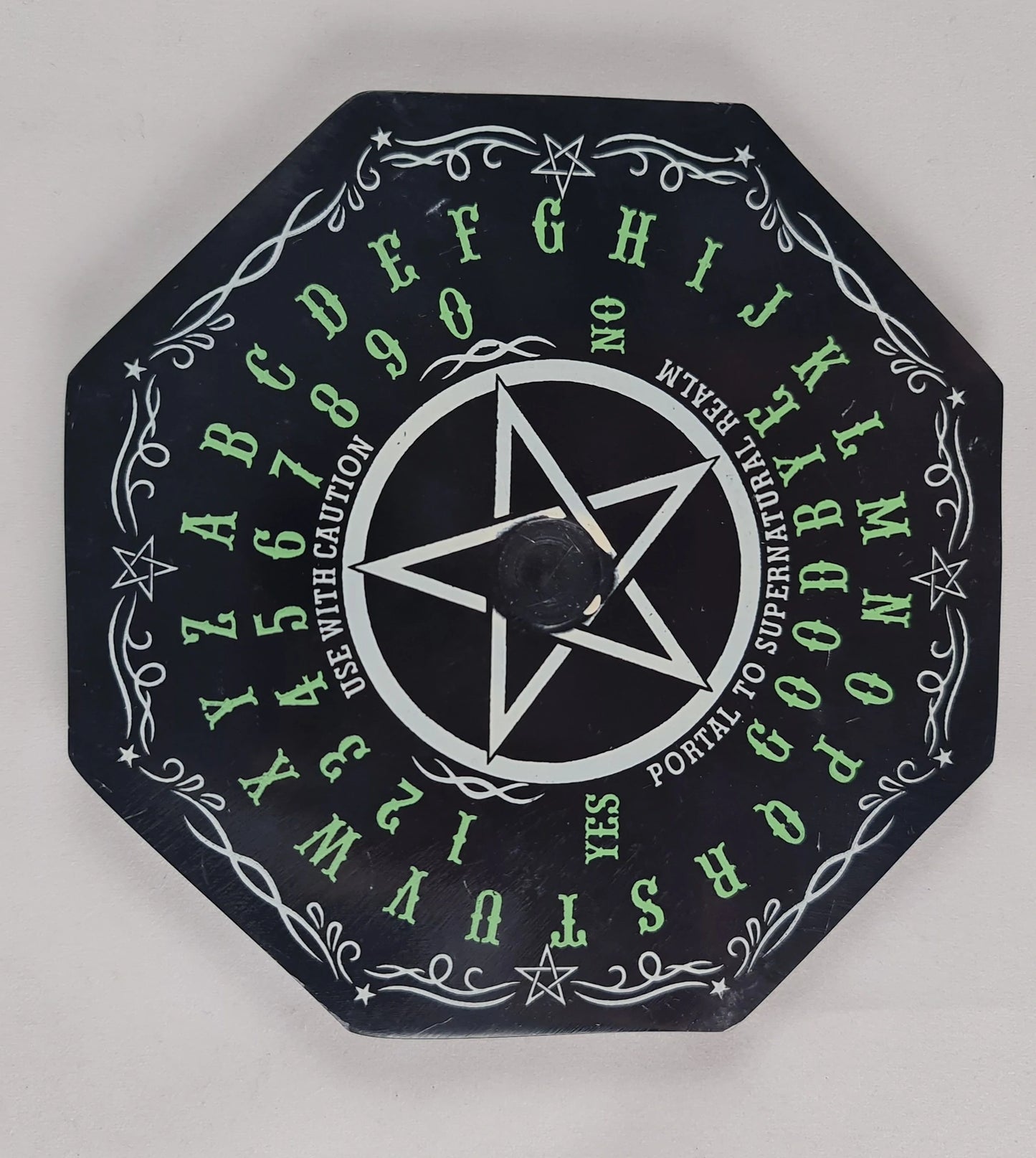 Pentacle Ouija Soapstone Candle Holder