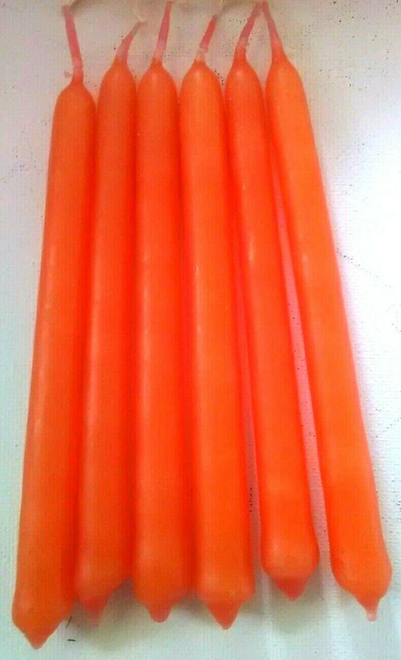 Wicca Whishing ORANGE 6 Candle Pack