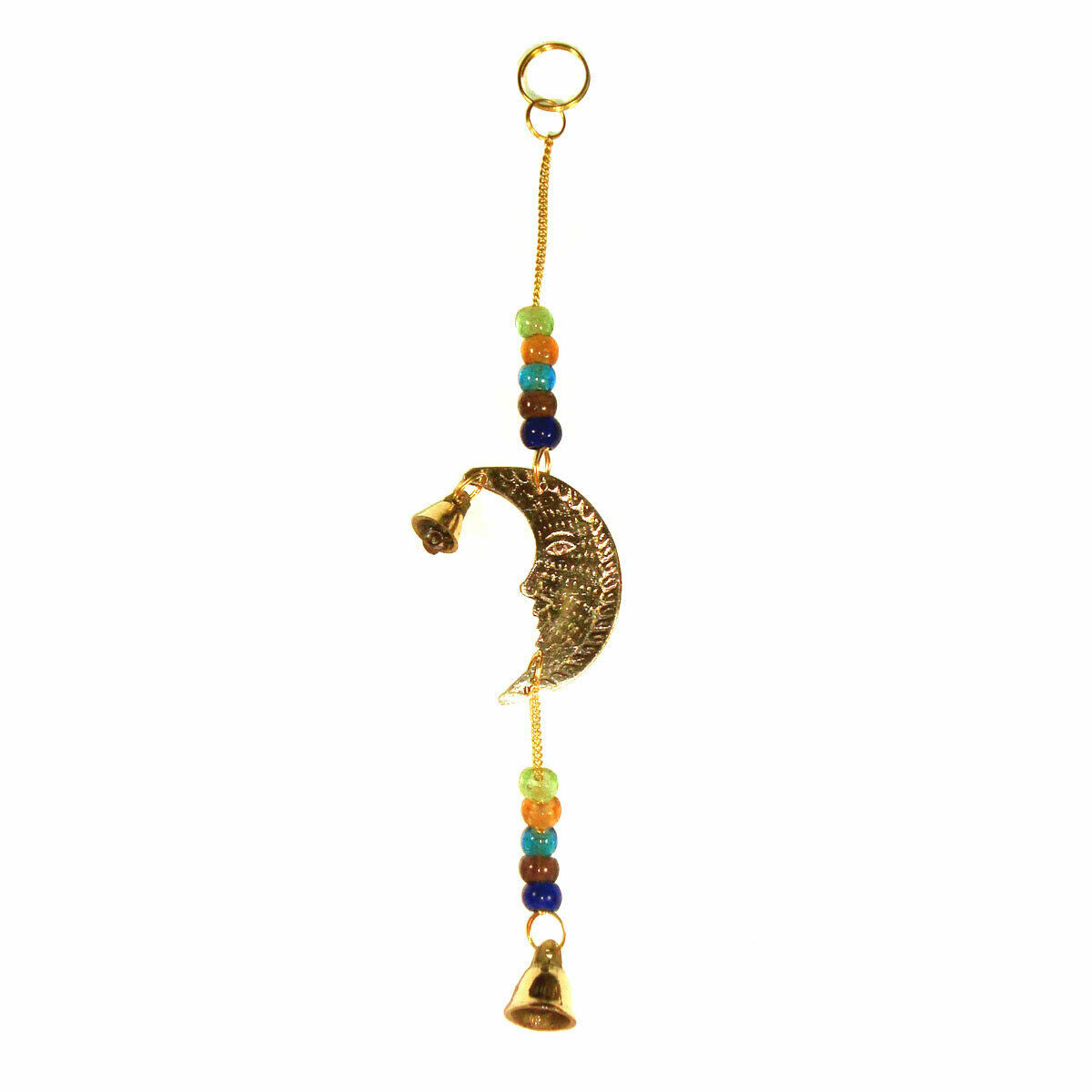 Moon Face Brass Wind Chime Bell