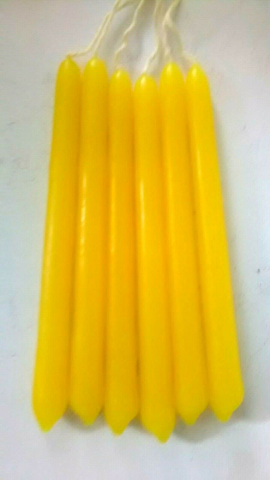 Wicca Whishing YELLOW 6 Candle Pack