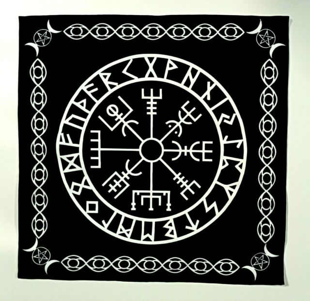 Runes Wheel Altar Cloth Squared