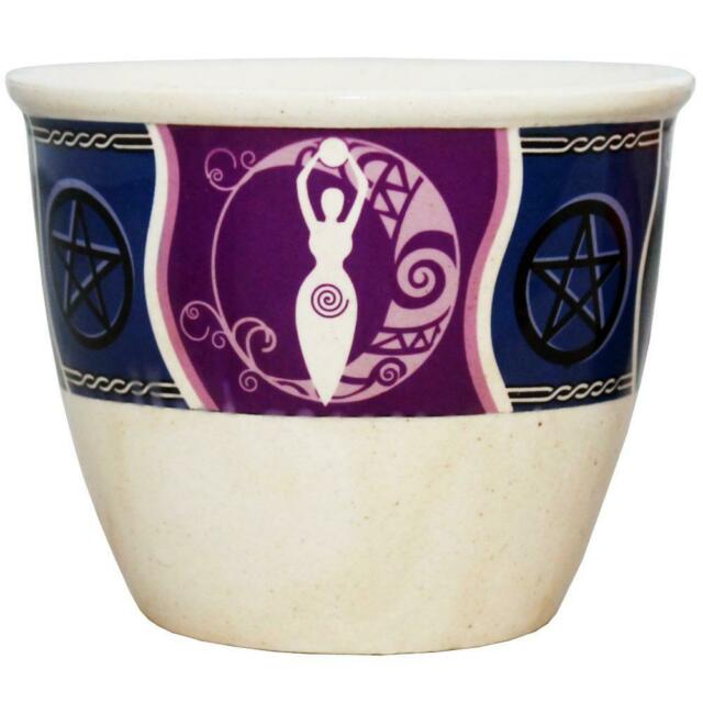 Wicca Ceramic Goddess Smudge Bowl