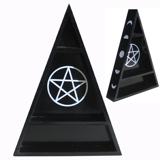 Amazing Wicca Pyramid Moon Phases Shelve
