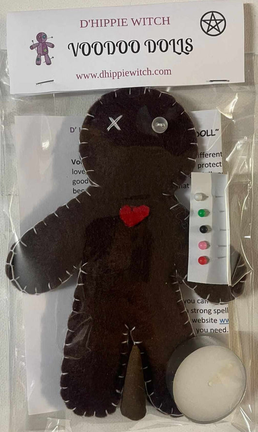 BLACK Wicca Voodoo Doll