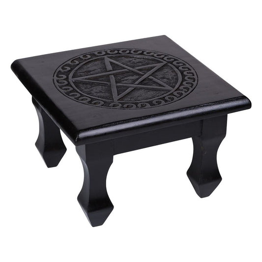 Beautiful Pentacle Altar Table Wicca Pagan Altar Deco