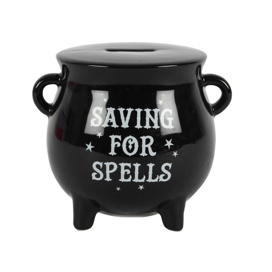 Beautiful Cauldron Ceramic Money Box Ornament Wicca