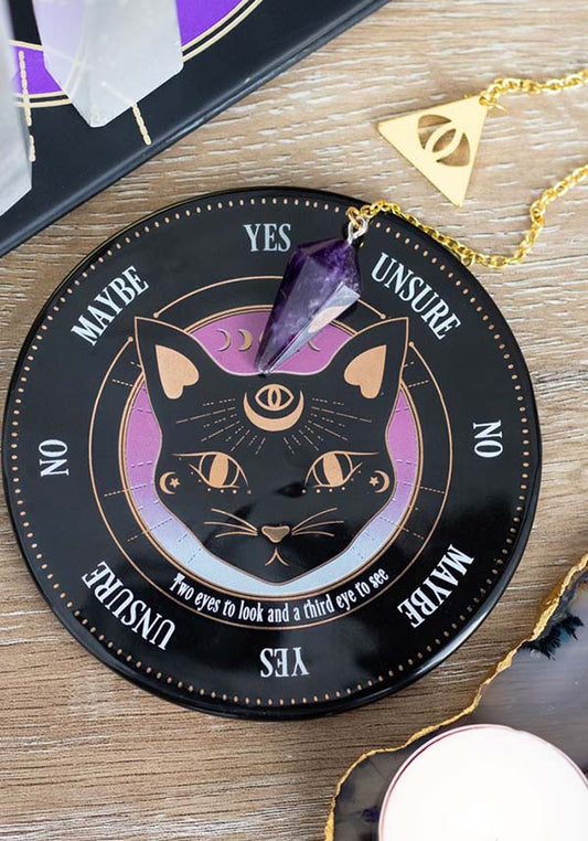 Mystic Mog Cat Wicca Pendulum Divination Kit
