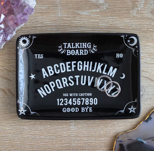 Black Talking Board Ouija Trinket Dish Wicca Gothic Decoration Jewellery Dish