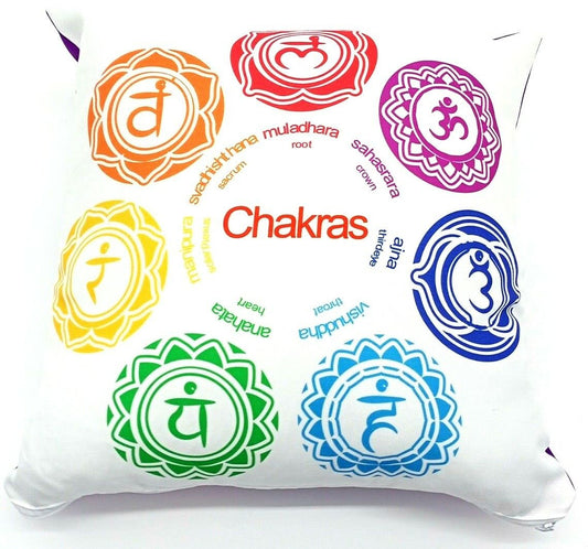 White Chakras Pillow Case