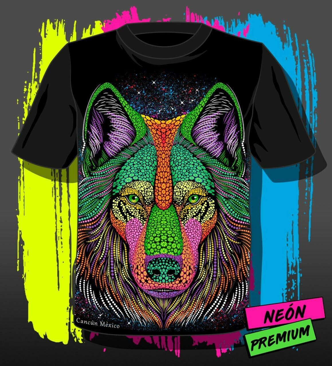 Men Neon Print T-Shirt