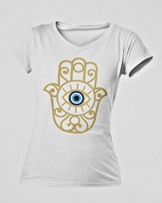 Hamsa Hand T Shirt Women
