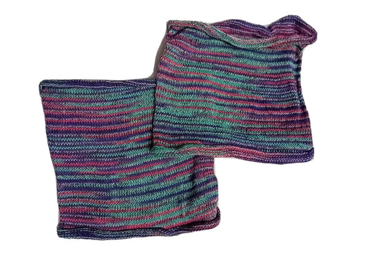 Pink Blue Purple Nepalese Bandanna Dreadlocks Socks