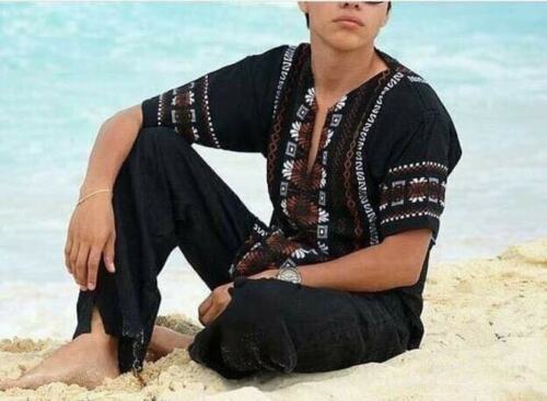 Black White Brown Men Ethnic Kurta