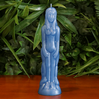 Blue Woman Health Candle Human Figure