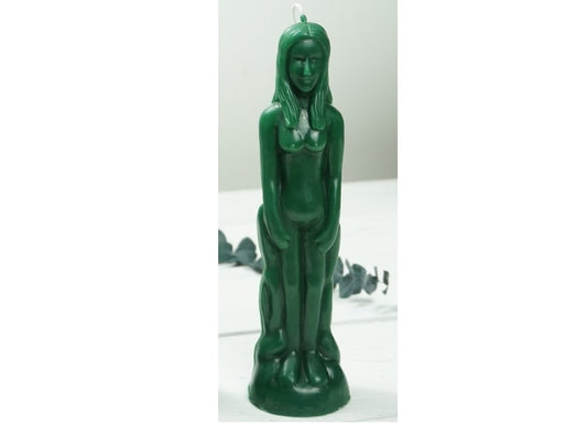 Open Roads Woman Candle Human Figure
