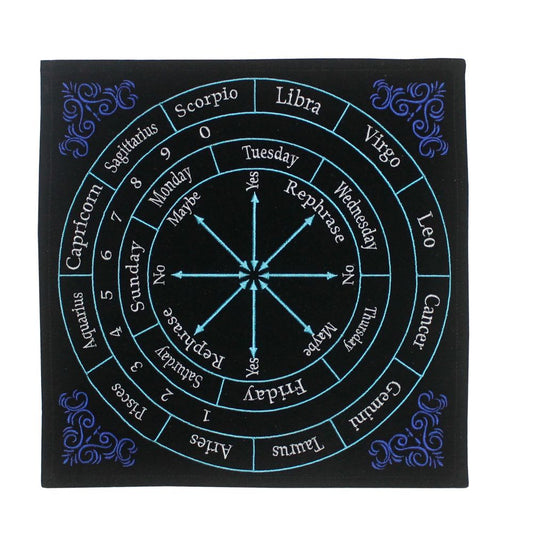 Astrology Embroidery  Pendulum Mat Board Altar Cloth Squared