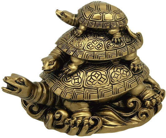 3 Turtles Feng Shui Figure