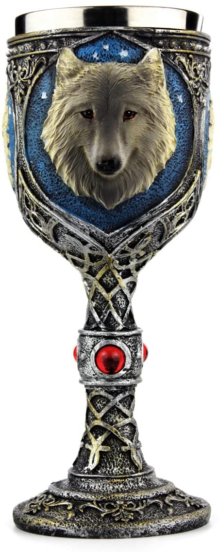 Resin Wolf Chalice