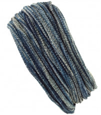 Navy Grey Nepalese Bandanna Dreadlocks Socks