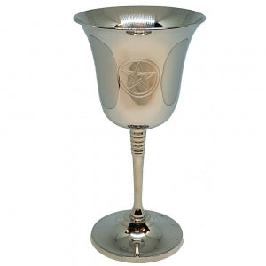 Large Engraved Pentacle Goblet Chalice
