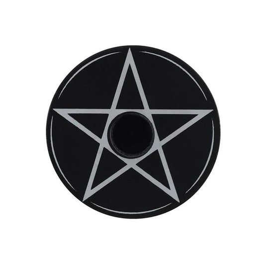 Pentacle Soapstone Candle Holder