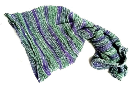 XL GREEN PURPLE Nepalese Bandanna Dreadlocks Socks