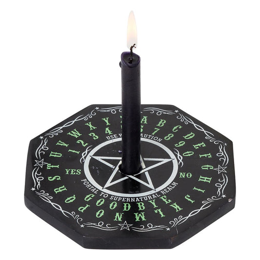Pentacle Ouija Soapstone Candle Holder