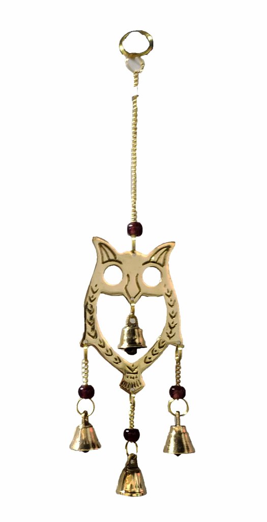 Owl Brass Wind Chime Bell