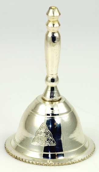 Altar Wicca Triqueta Brass Bell