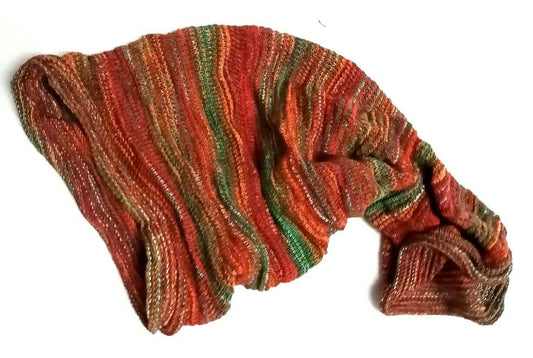 XL ORANGE GREEN Nepalese Bandanna Dreadlocks Socks