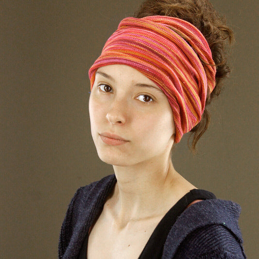 Tie Dye Orange Nepalese Bandanna Dreadlocks Socks