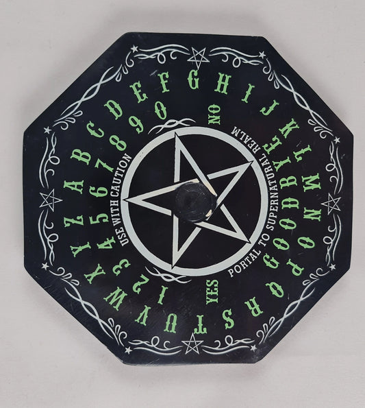 Pentacle Ouija Soapstone Candle Holder