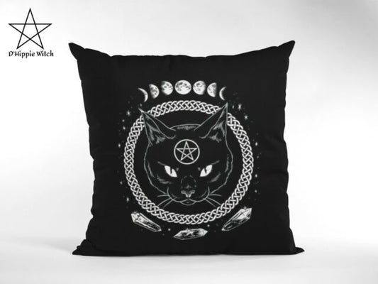 Wicca Cat Pillow Case