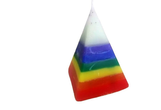 Chakras Seven Powers Pyramid Candle Ritual Kit