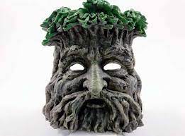 Green Man Candle Holder