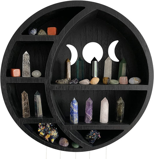 Lovely Wicca Triple Moon Shelve