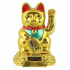 Maneki Neko Cat XL Feng Shui Figure
