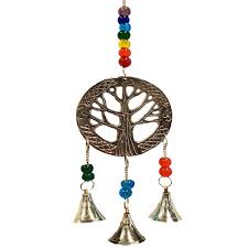 Tree of Life - 7 Chakras Brass Wind Chime Bell