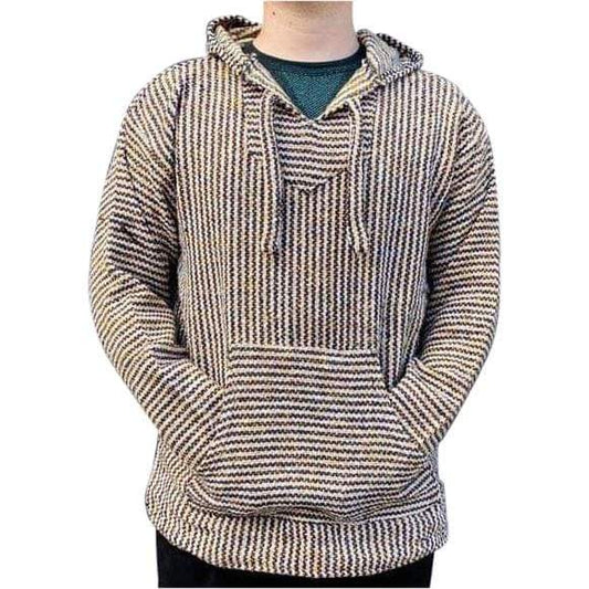 Baja Hoodie Drug Rug Poncho Bee /yellow black