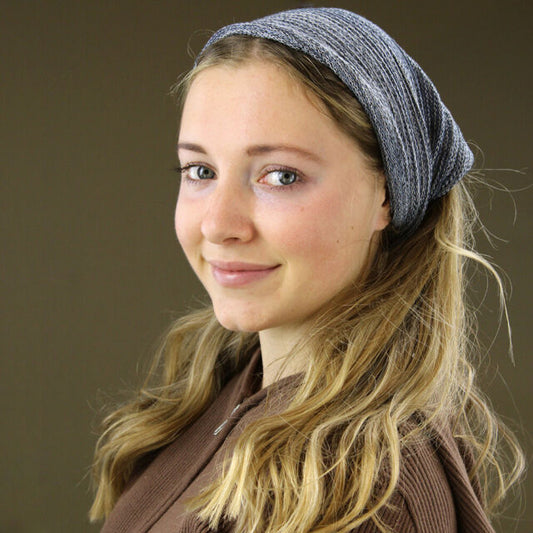 Navy Grey Nepalese Bandanna Dreadlocks Socks