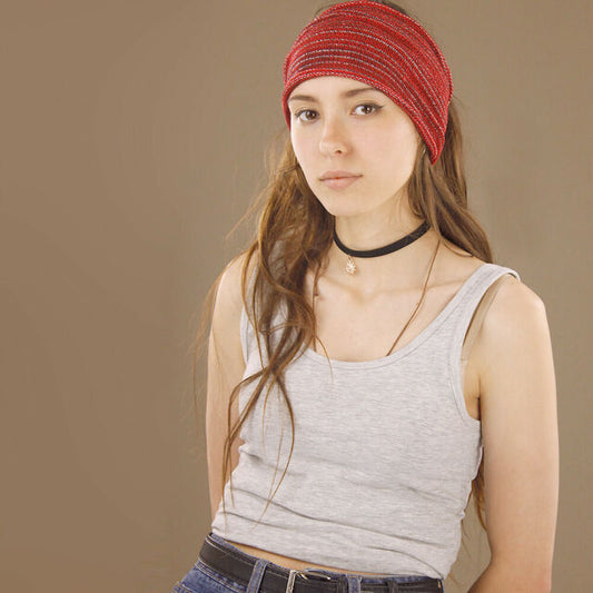 Orange Nepalese Bandanna Dreadlocks Socks