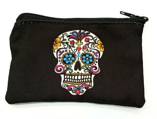 Sugar Skull Stamped Purse Bag