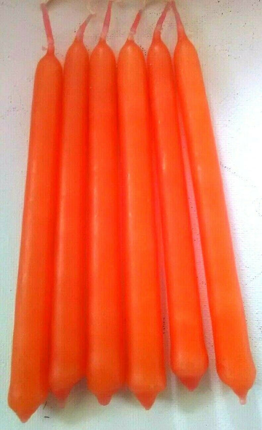 Wicca Whishing ORANGE 6 Candle Pack