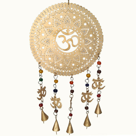 XL OM Symbol Brass Wind Chime Decoration