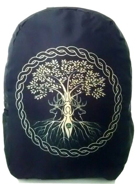Tree of Life Leather Back Pack Men